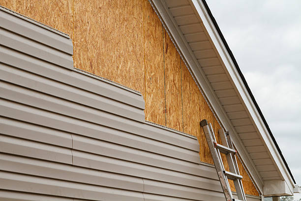 Professional Siding Replacement technician working in Landis, NC